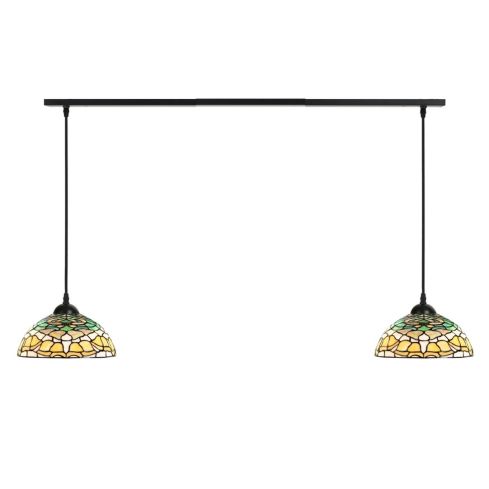 2 x Tiffany Campanula aan plafondbalk