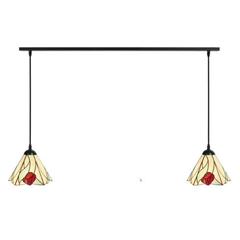 2 x Tiffany Tulip aan plafondbalk