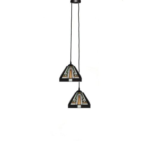 Tiffany Kroonluchter Rising Sun small 2 lights