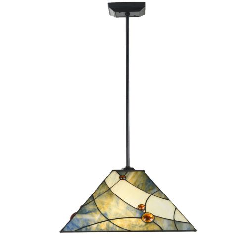 Tiffany Hanglamp Sky Blue pendant square