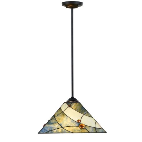 Tiffany Hanglamp Sky Blue pendant round