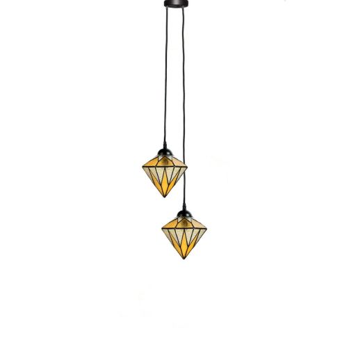 Tiffany Kroonluchter Aiko Yellow 2 lights