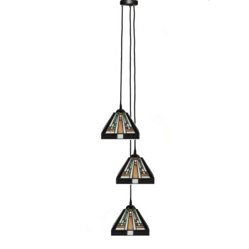 Tiffany Kroonluchter Rising Sun small 3 lights