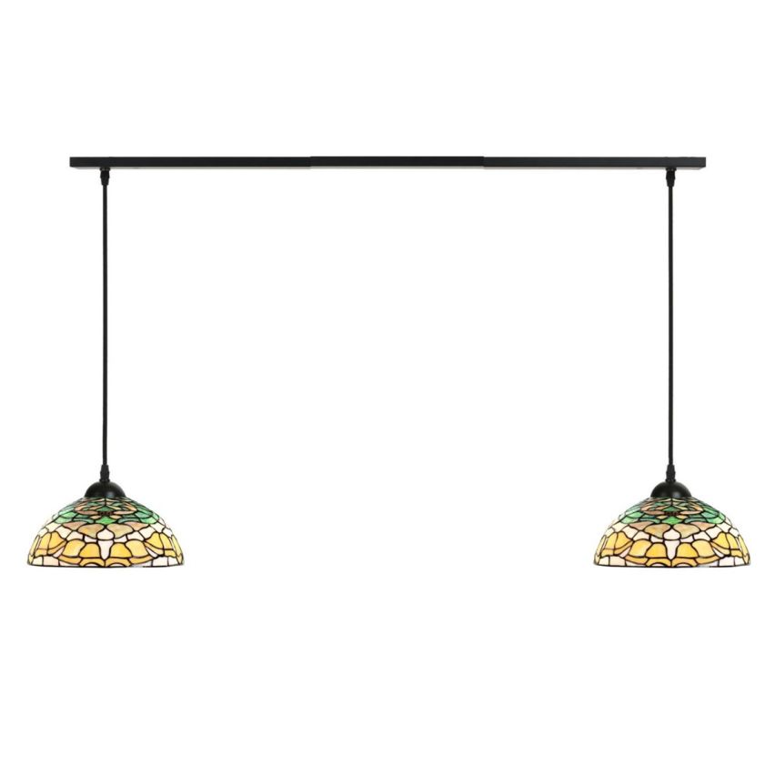 2 x Tiffany Campanula aan plafondbalk
