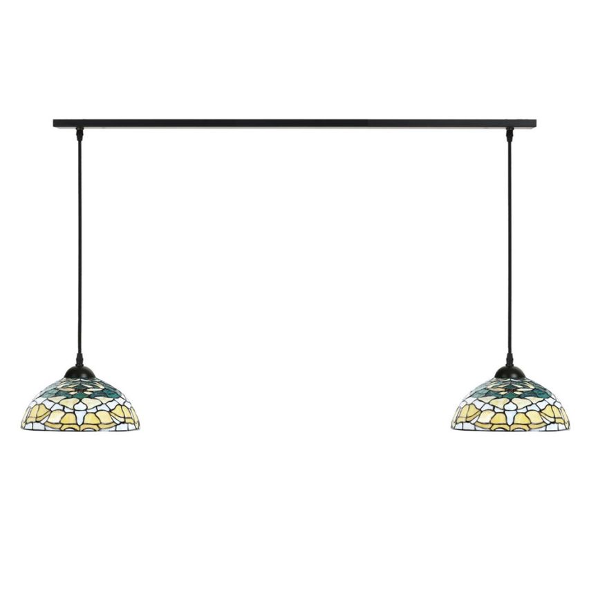 2 x Tiffany Campanula aan plafondbalk