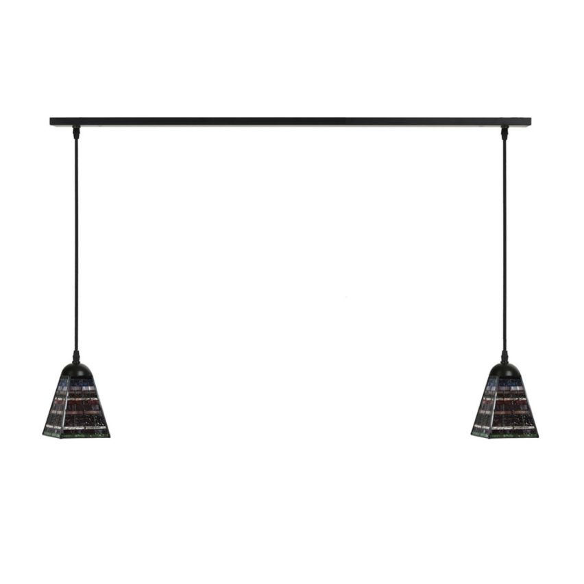 2 x Tiffany Industrial Small aan plafondbalk