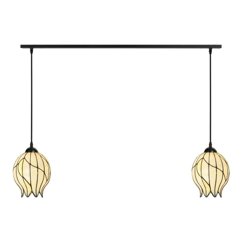 2 x Tiffany Nature Open aan plafondbalk