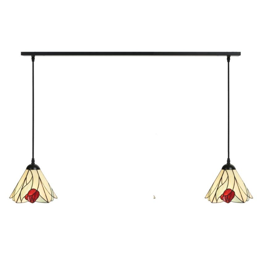 2 x Tiffany Tulip aan plafondbalk
