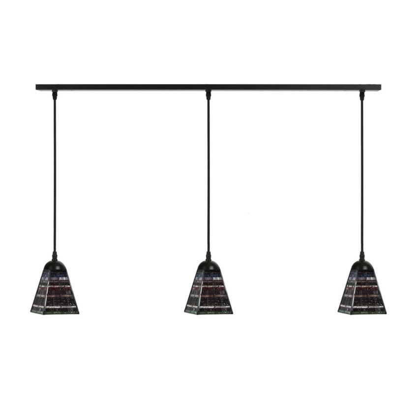 3 x Tiffany Industrial Small aan plafondbalk