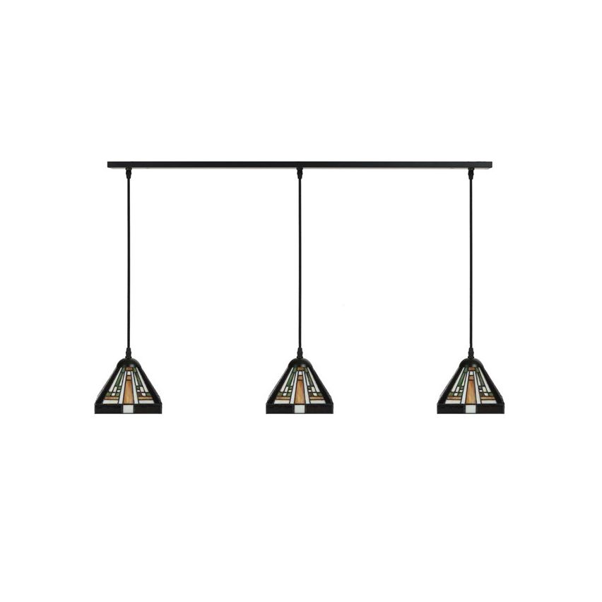 3 x Tiffany Rising Sun Small aan plafondbalk