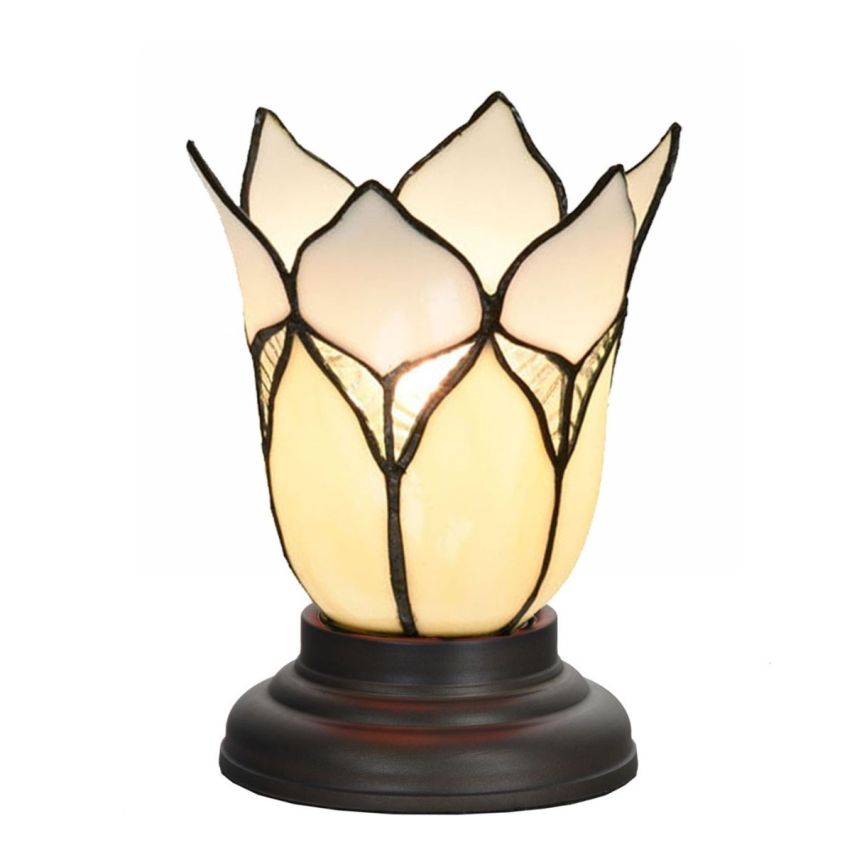 Tiffany Lage Tafellamp Lovely Flower White