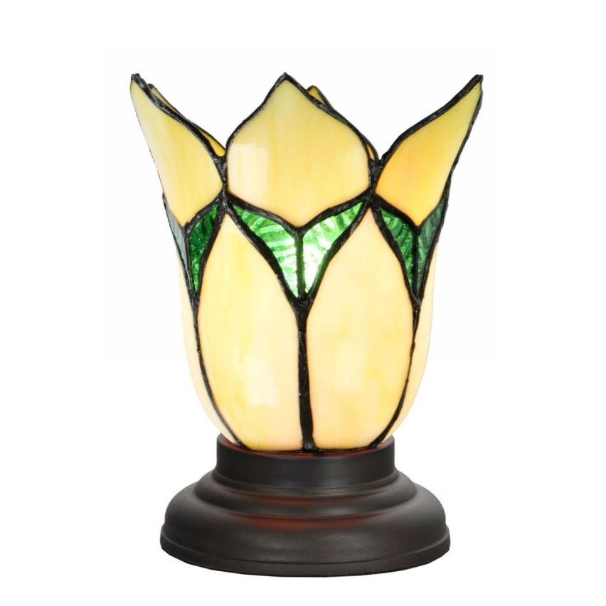 Tiffany Lage Tafellamp Lovely Flower Yellow
