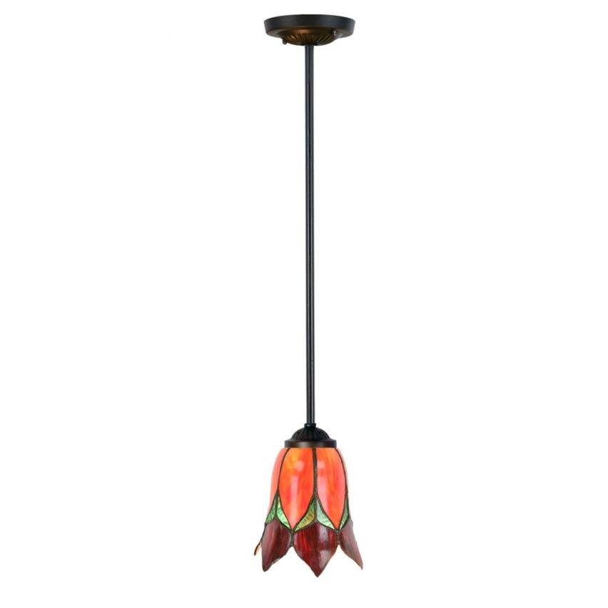 Tiffany Hanglamp Lovely Flower Red Pendant