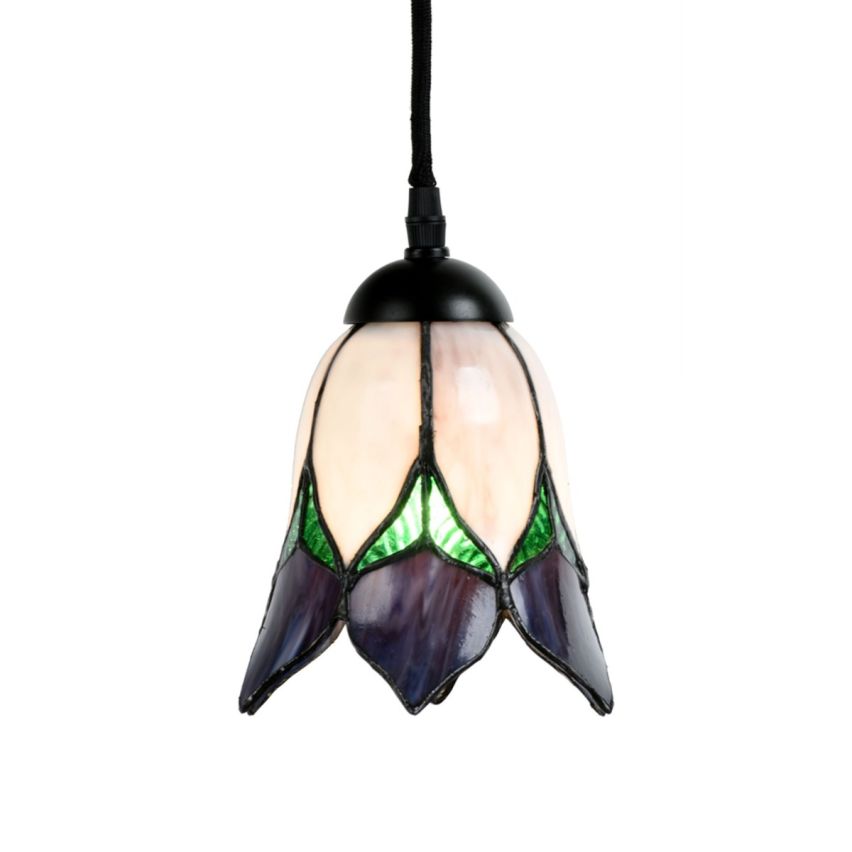 Tiffany Kroonluchter Lovely Flower Purple 2 lights