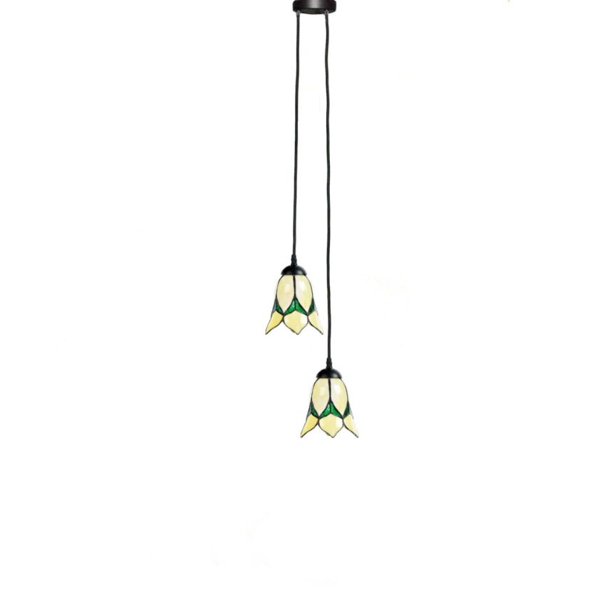 Tiffany Kroonluchter Lovely Flower Yellow 2 lights