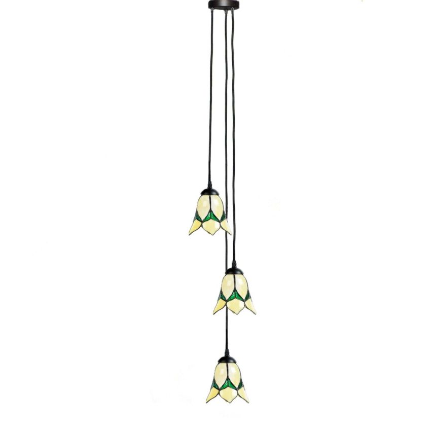 Tiffany Kroonluchter Lovely Flower Yellow 3 lights