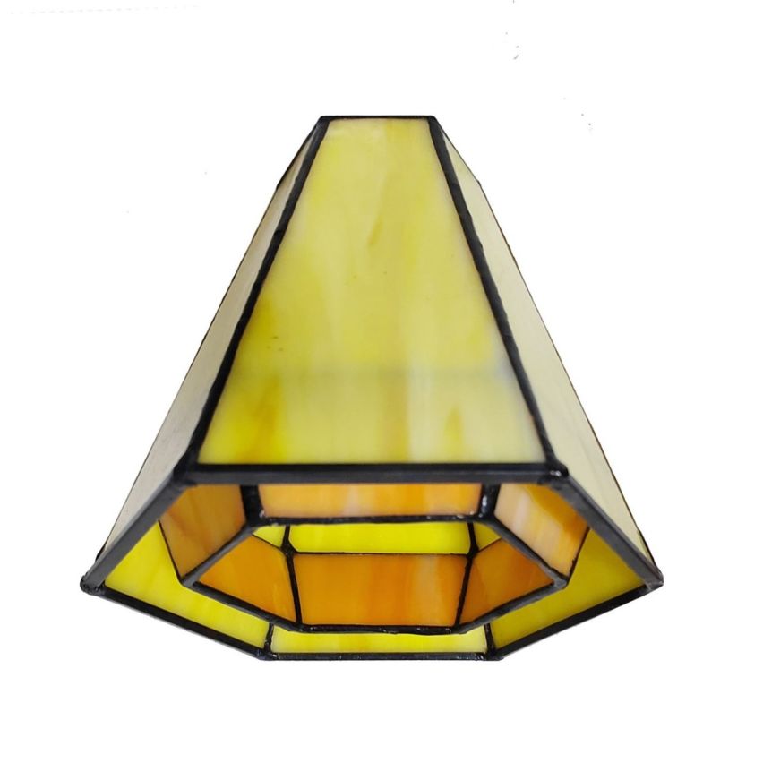 Tiffany lage tafellamp zwart met Narcissus