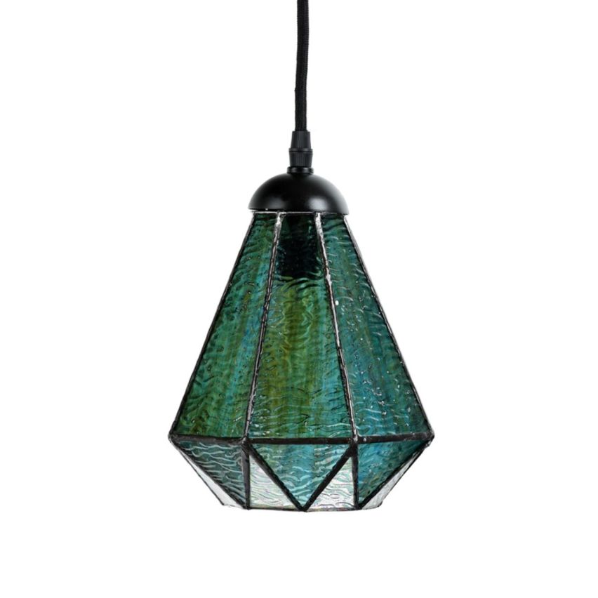 3 x Tiffany Arata Green aan plafondbalk