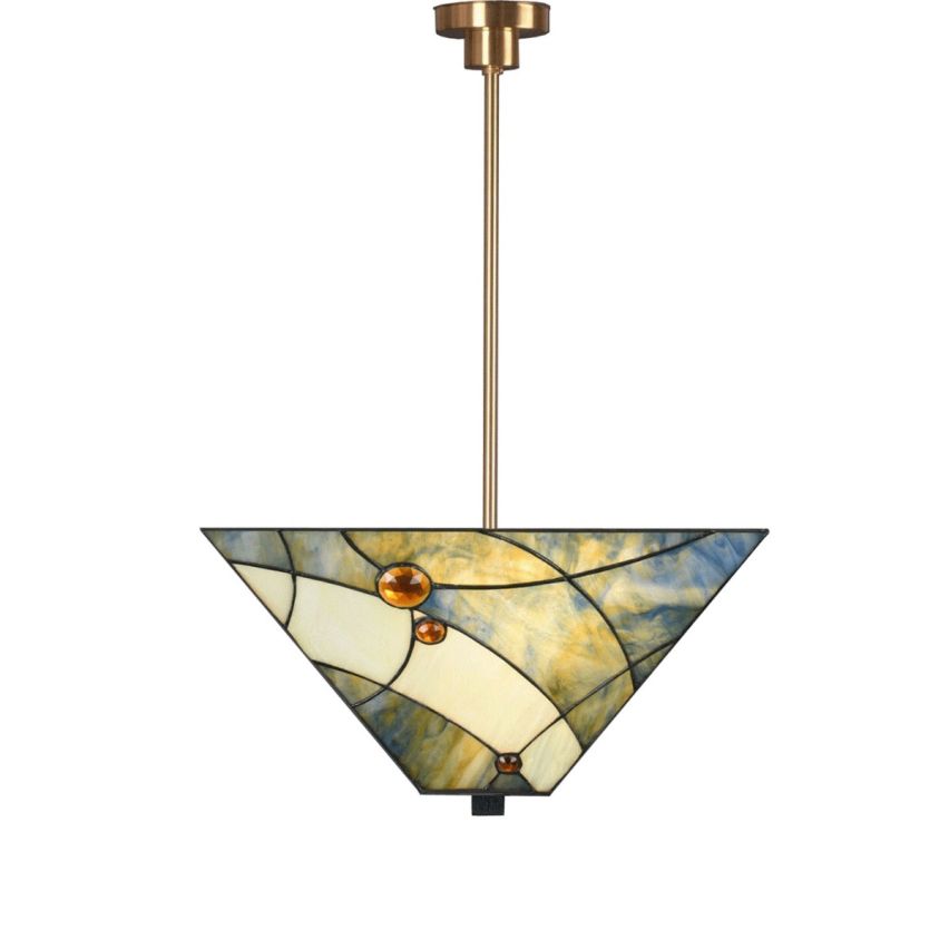 Tiffany Strakke Hanglamp Sky Blue