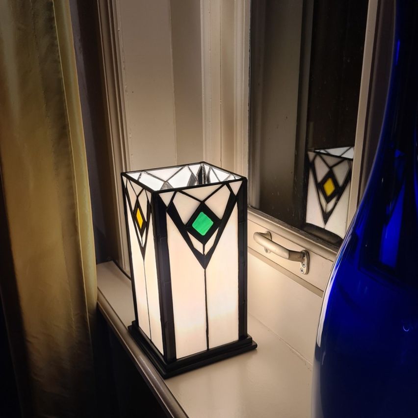 Tiffany Tafellamp/Windlicht 