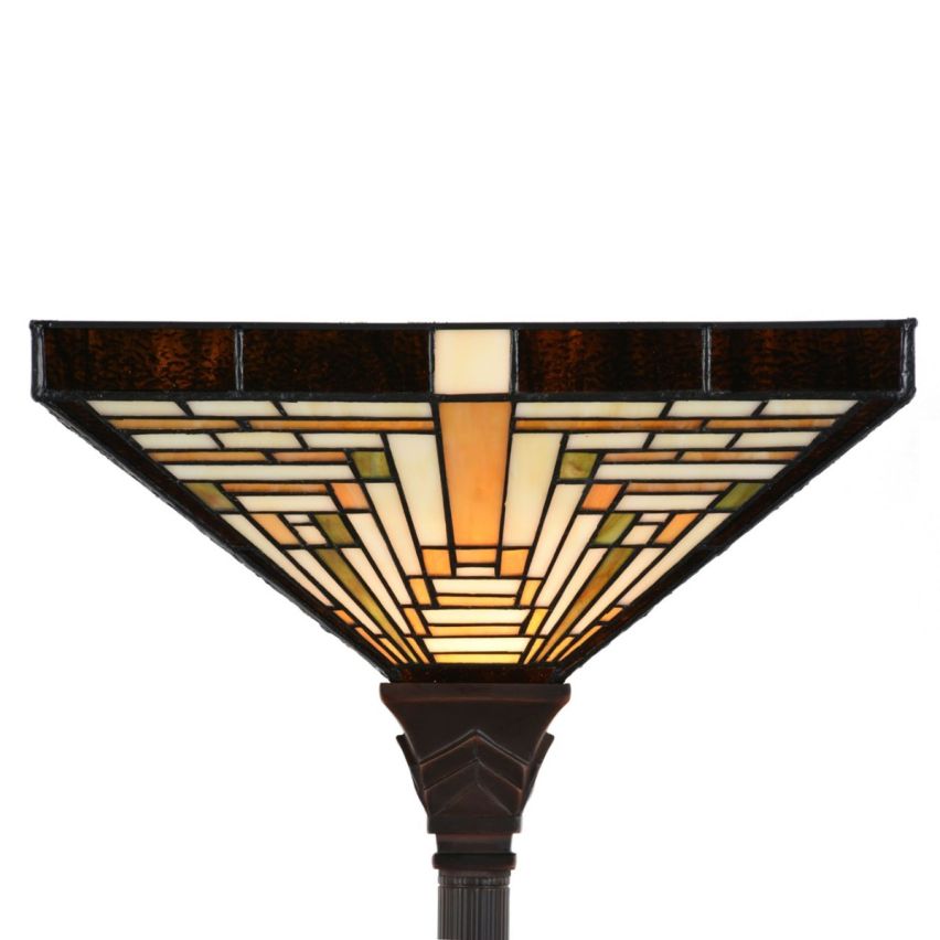 Tiffany Vloerlamp Rising Sun Uplighter