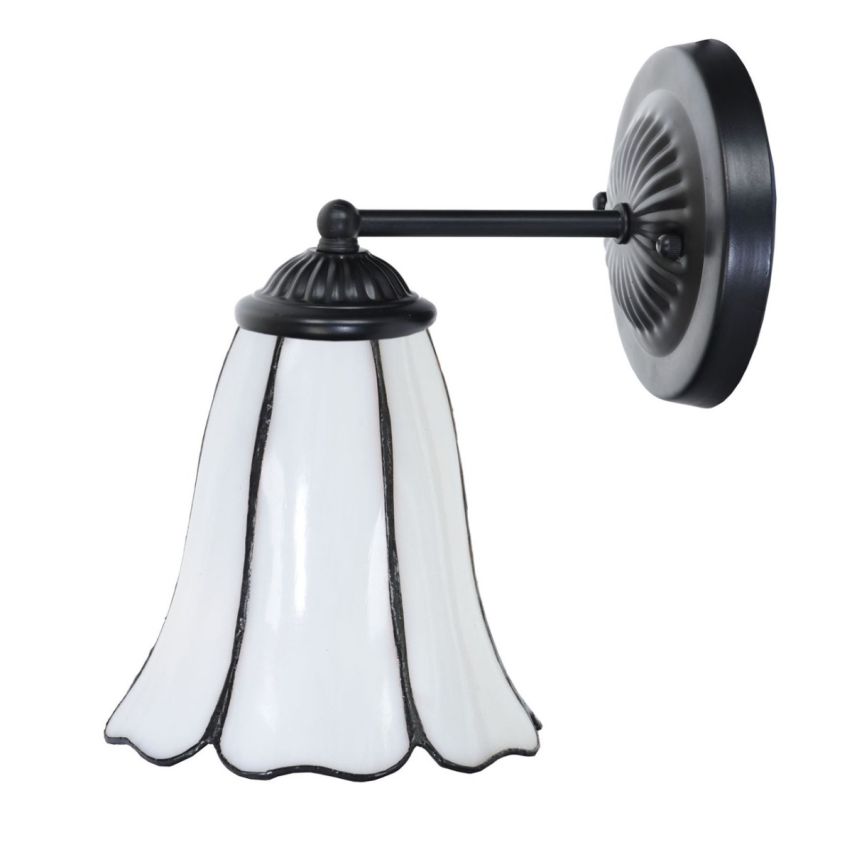 Tiffany wandlamp zwart met Liseron 