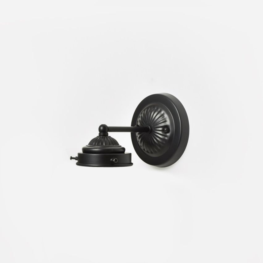 Wandlamp armatuur in zwart grip 8