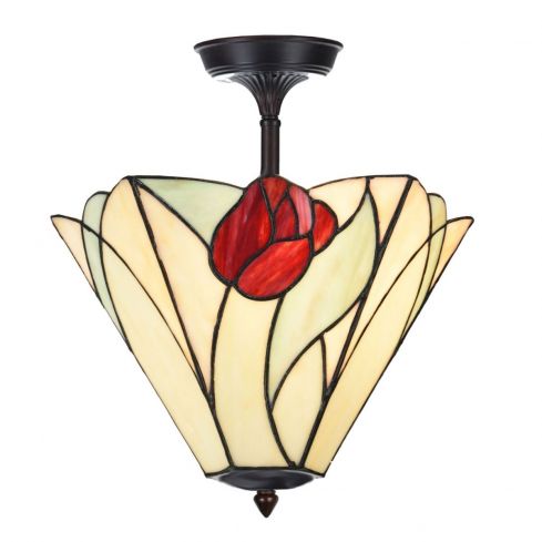 Tiffany Verlengde Plafonnière Tulip